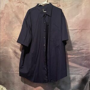 Van Heusen Navy Casual Button-Down Shirt